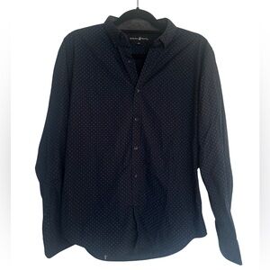 Beverly Hills Polo Club Men’s Navy Blue Button-Down Shirt Medium